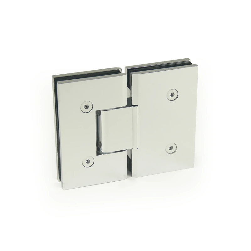 H13-Series Beveled Profile with Covers Glass to Glass 180° Square Profile Shower Door Hinges