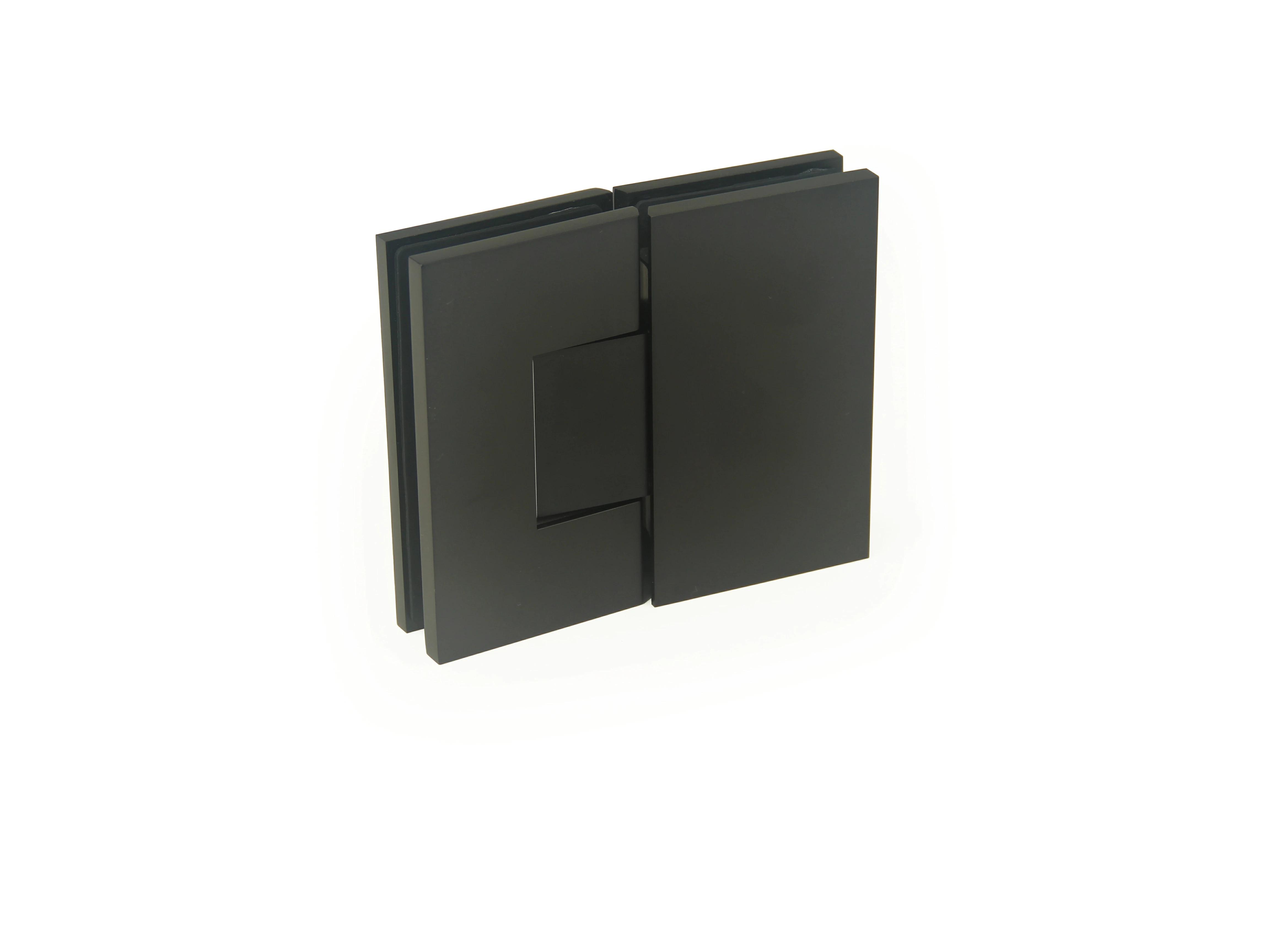 H10-Series Beveled Profile with Covers Square Profile 180°Glass to Glass Shower Door Hinges