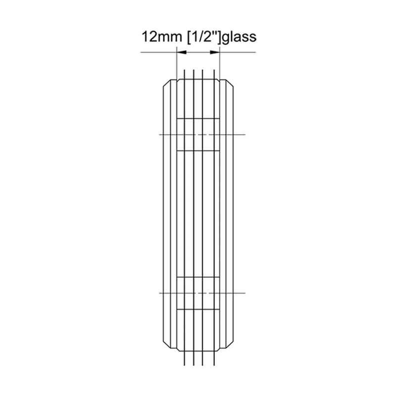Beveled Profile With Radius Corners Mount Pivot Shower Door Hinges Size1