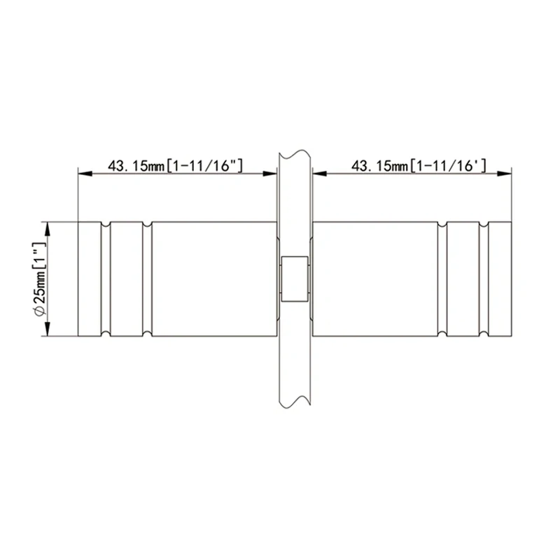 Back to Back Round Shower Knob NY18 or NY18B Size