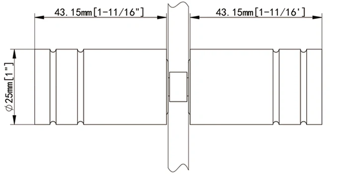 Back to Back Round Shower Knob NY18 or NY18B Size
