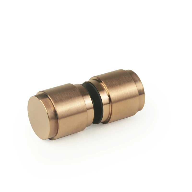 Brushed Champagne Gold Back to Back Modern Shower Knobs