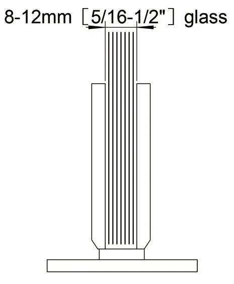 Glass to Wall Shower Door Hinges Size1