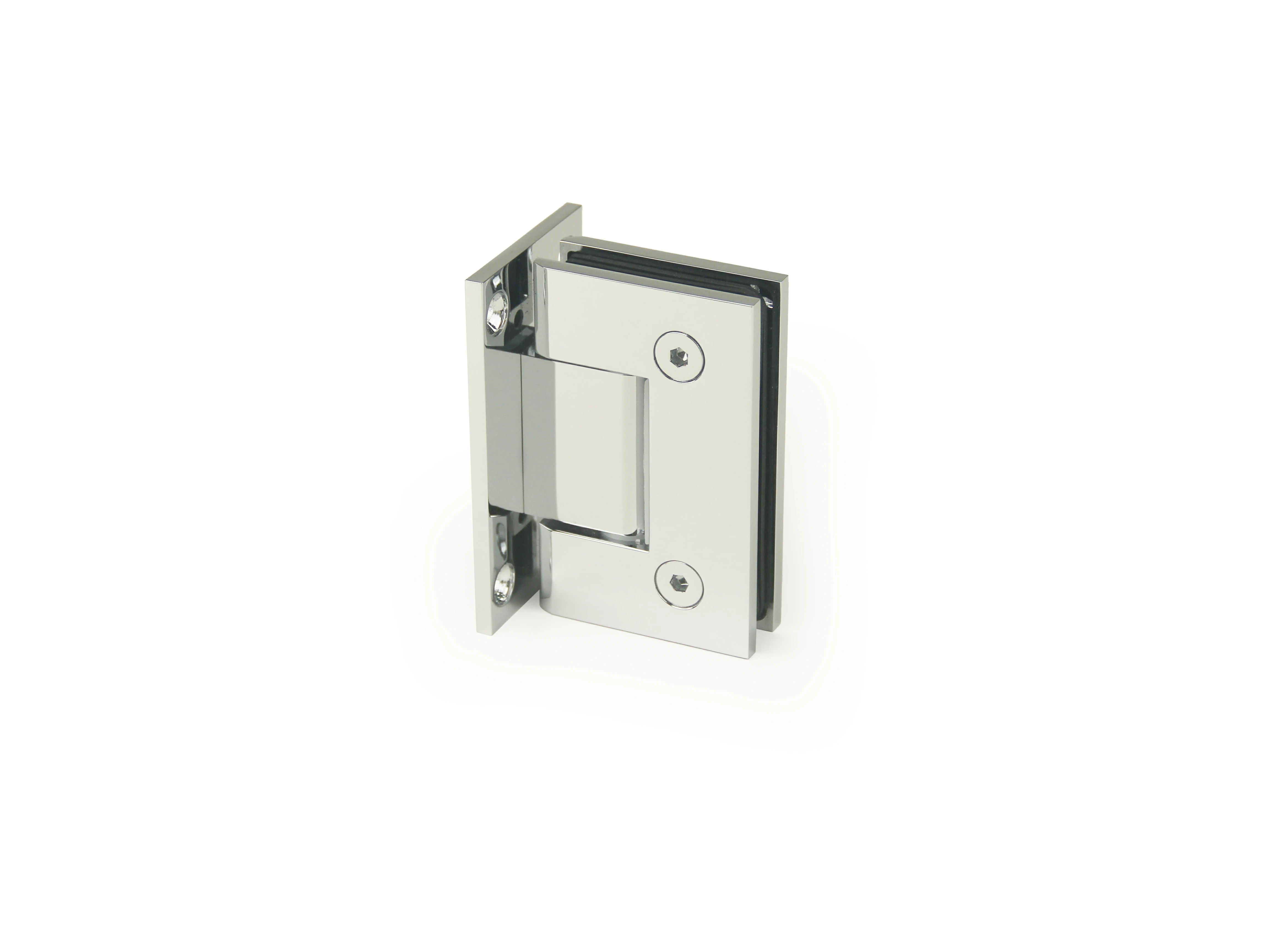 H1-Series Glass to Wall Square Profile Shower Door Hinges