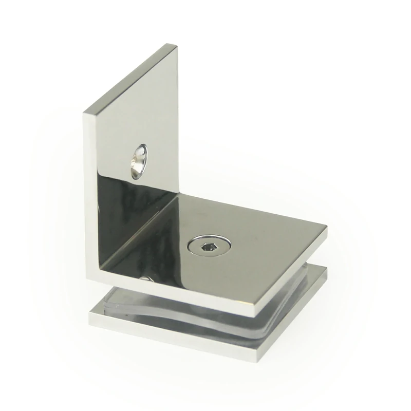 Glass to Wall Square Wall Mount & Glass Clamp