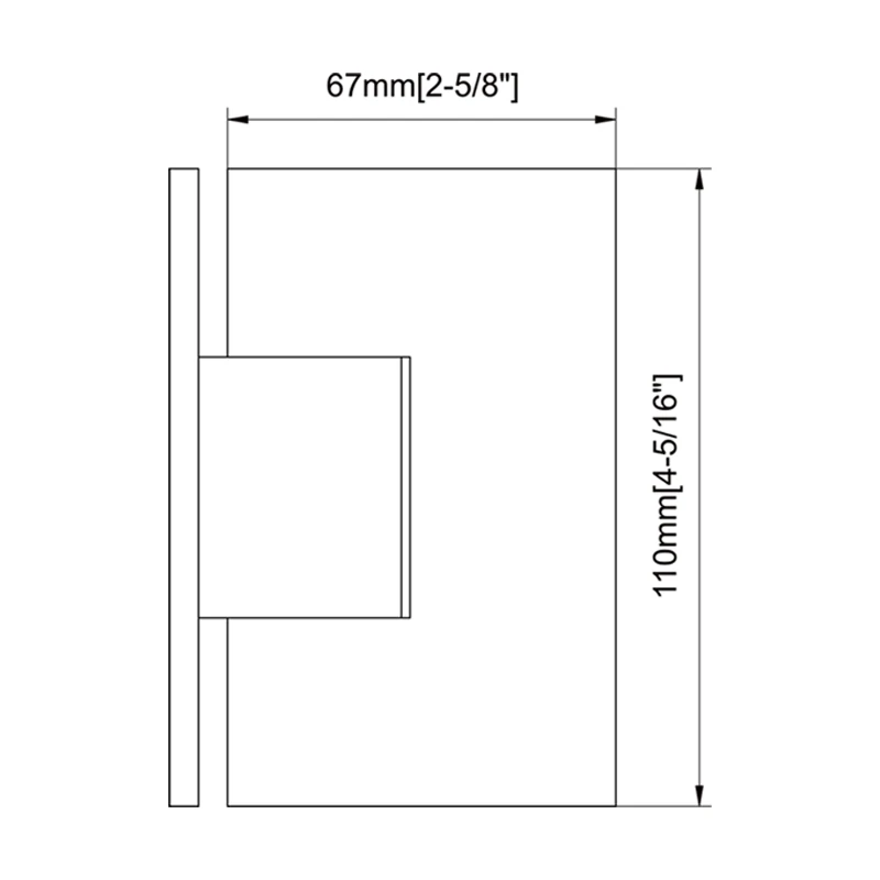 Mirror Chrome Finish Beveled Profile with Covers Square Glass to Wall Shower Door Hinges Size