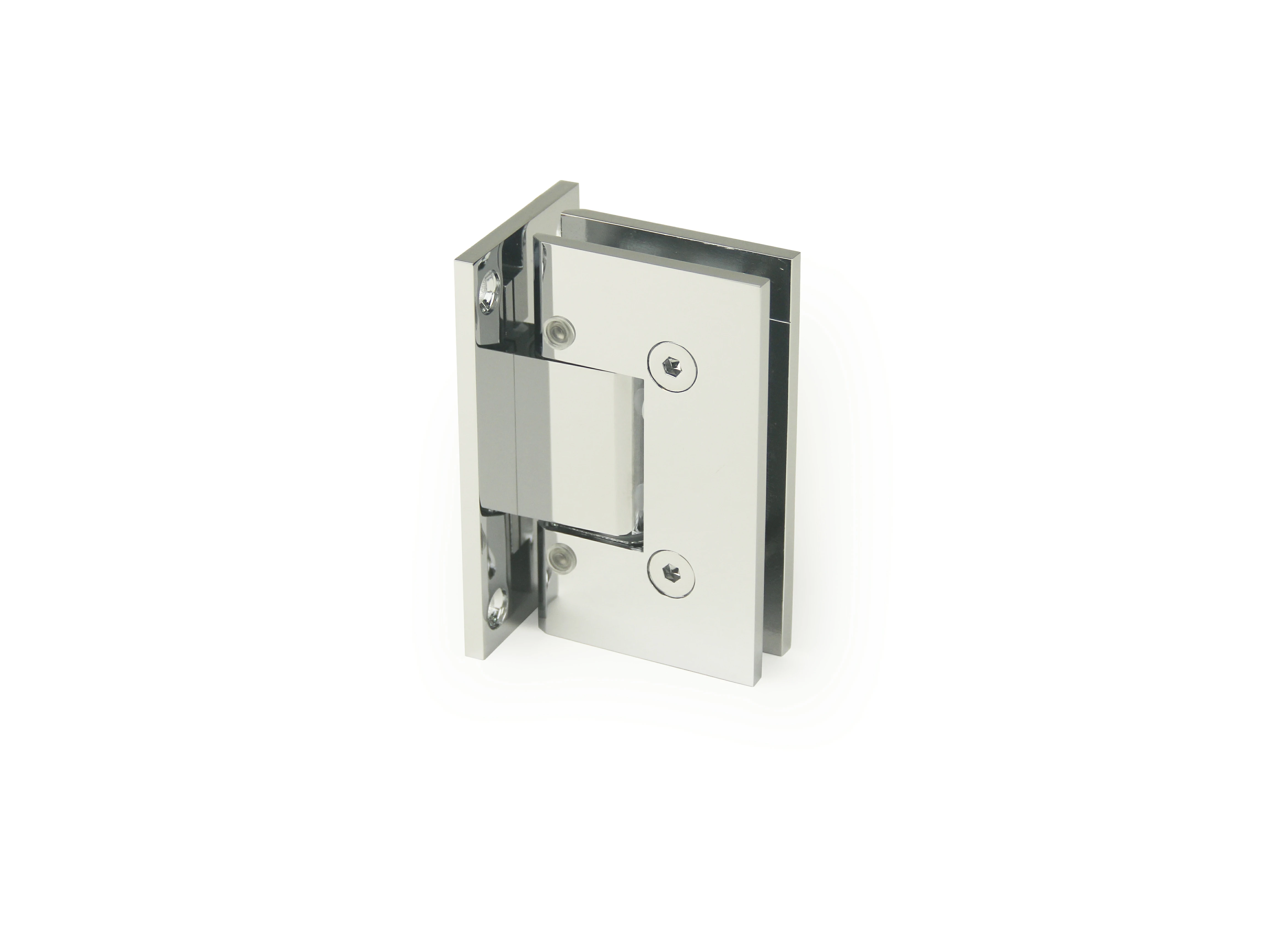 H10-Series Square Profile Glass to Wall Shower Door Hinges