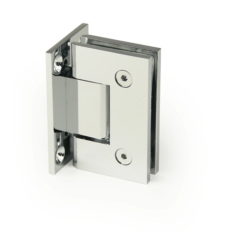 H4-Series Square Profile with Mesh Glass to Wall Shower Door Hinges