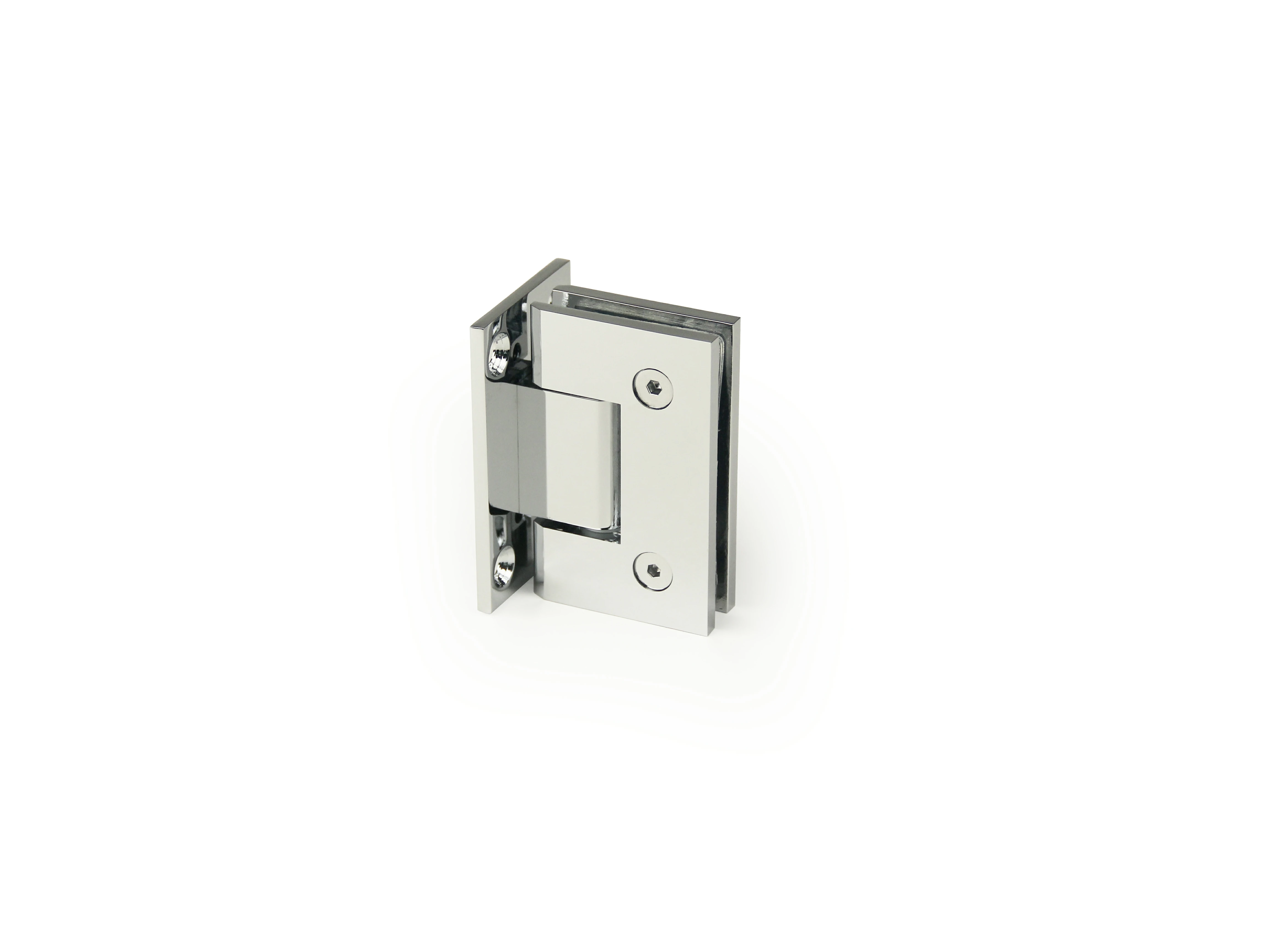 H4-Series Square Profile with Mesh Glass to Wall Shower Door Hinges