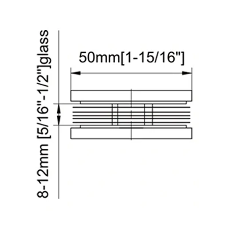 Square Glass Clamp Size