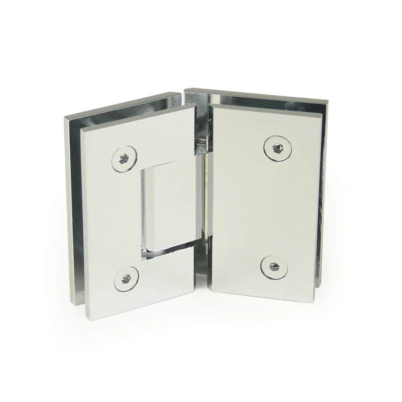 H8-Series Square Profile 135° Glass to Glass Shower Door Hinges