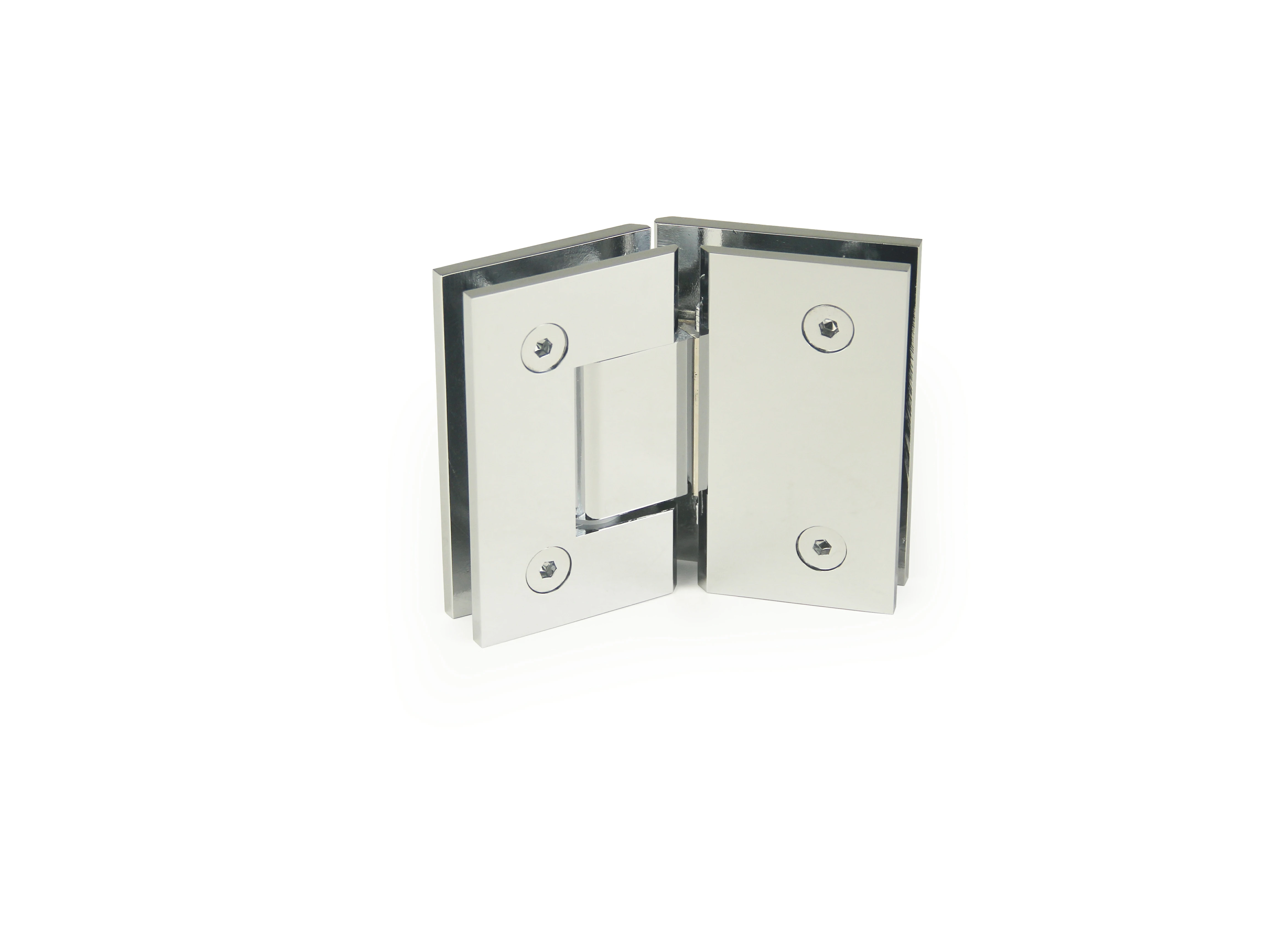 H8-Series Square Profile 135° Glass to Glass Shower Door Hinges