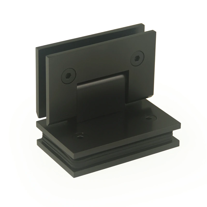 H8-Series Square Profile 90° Glass to Glass Shower Door Hinges