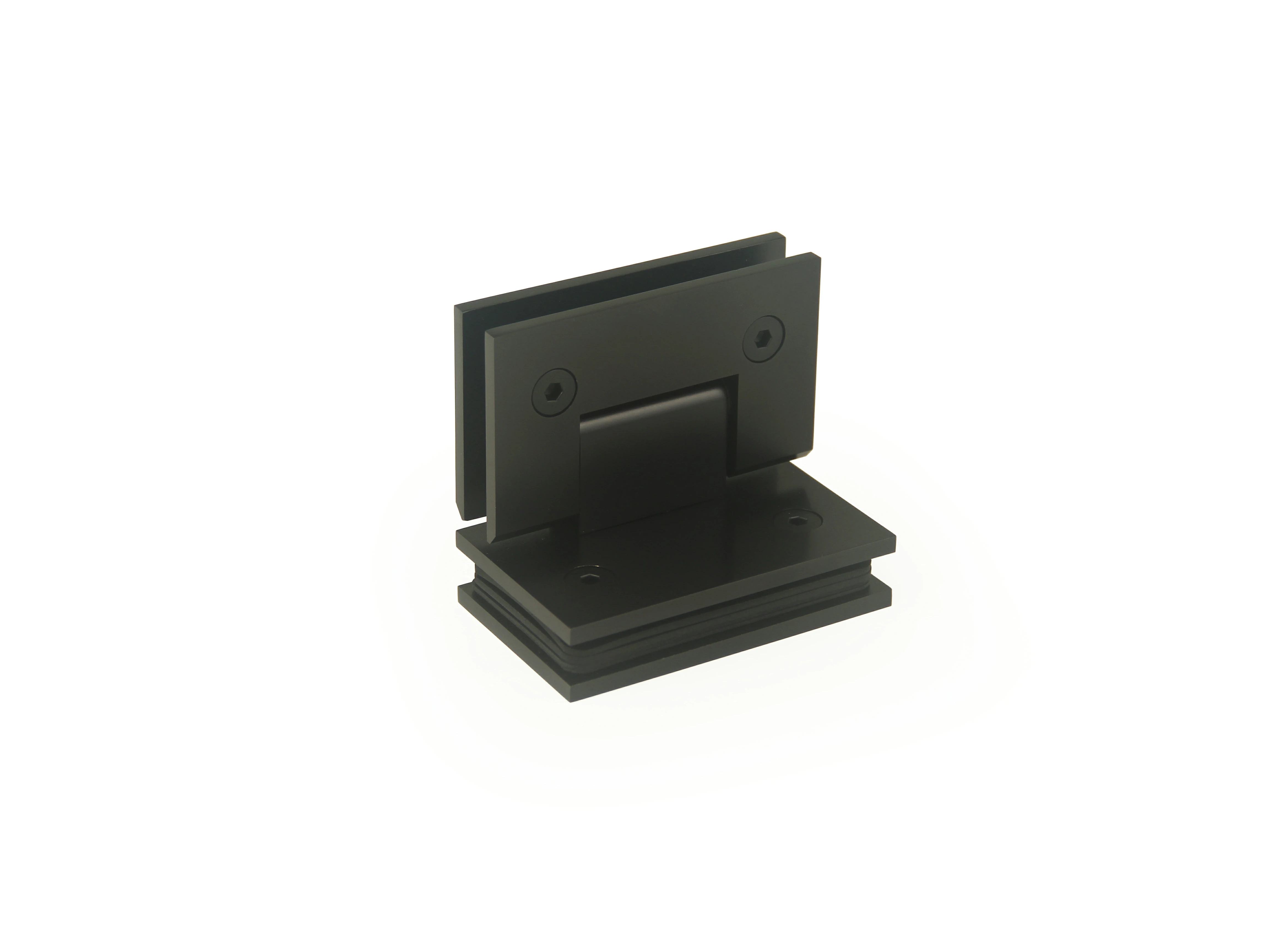 H8-Series Square Profile 90° Glass to Glass Shower Door Hinges