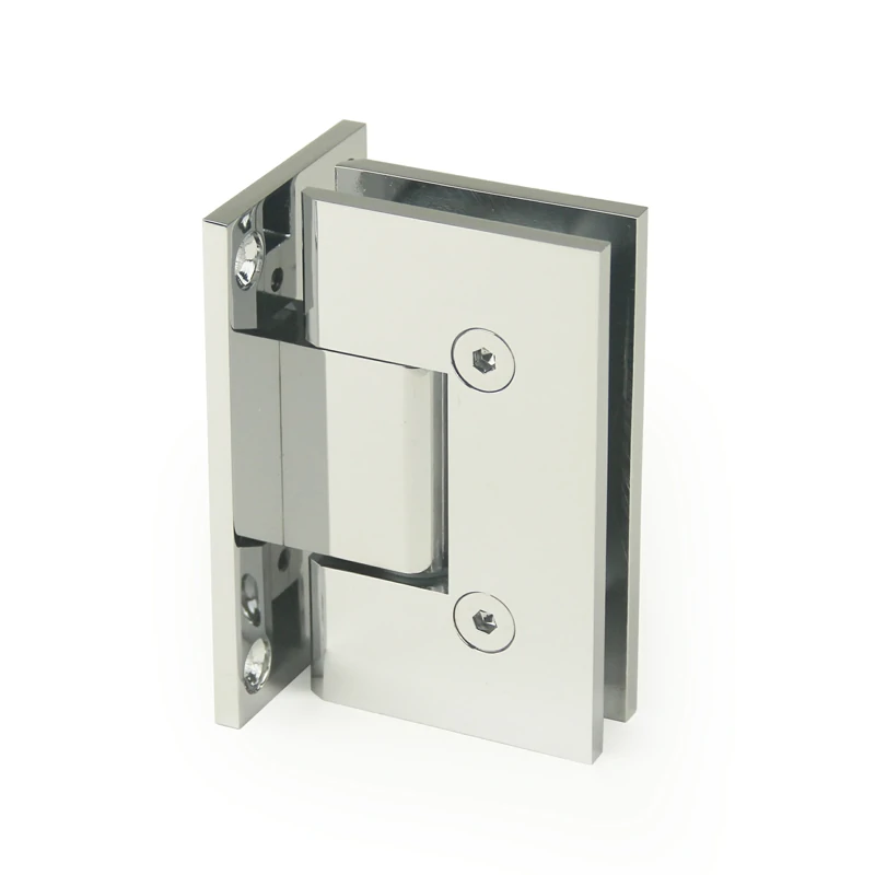 H10-Series Square Profile Adjustable Wall Mount Glass to Wall Shower Door Hinges