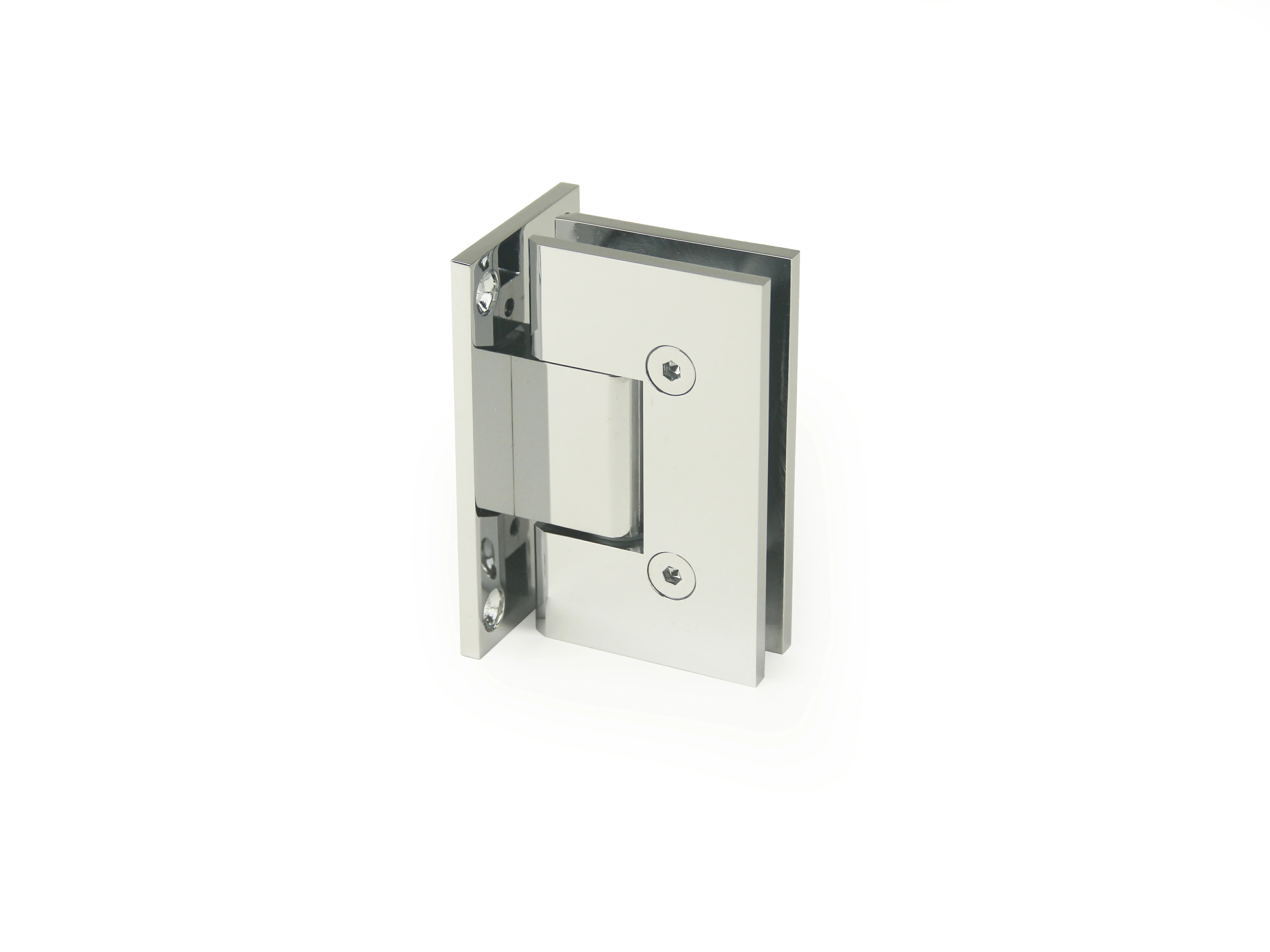 H10-Series Square Profile Adjustable Wall Mount Glass to Wall Shower Door Hinges