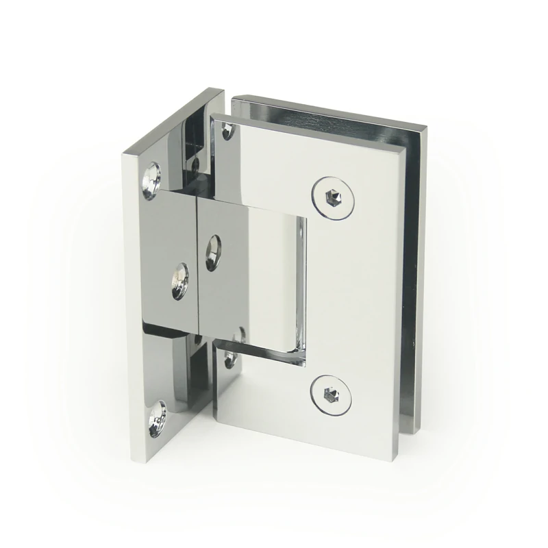 H8-Series Square Profile Glass to Wall Shower Door Hinges