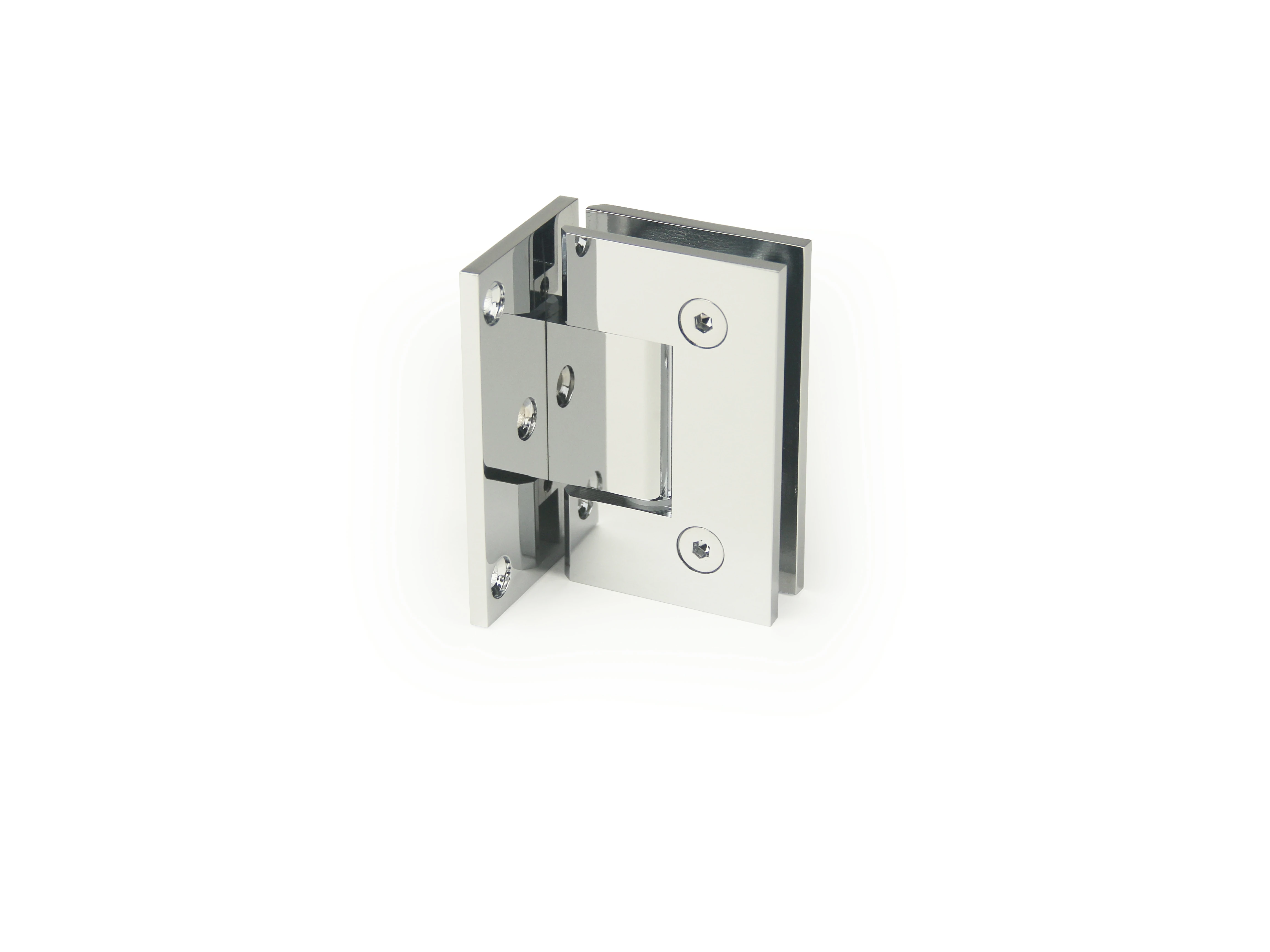 H8-Series Square Profile Glass to Wall Shower Door Hinges