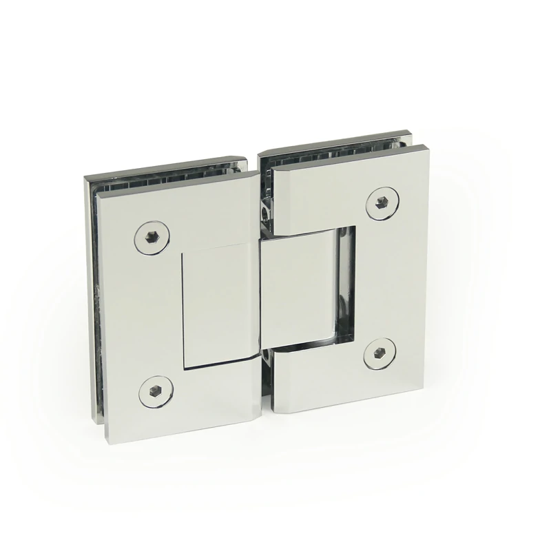 H4-Series Square Profile with Mesh 180° Glass to Glass Shower Door Hinges