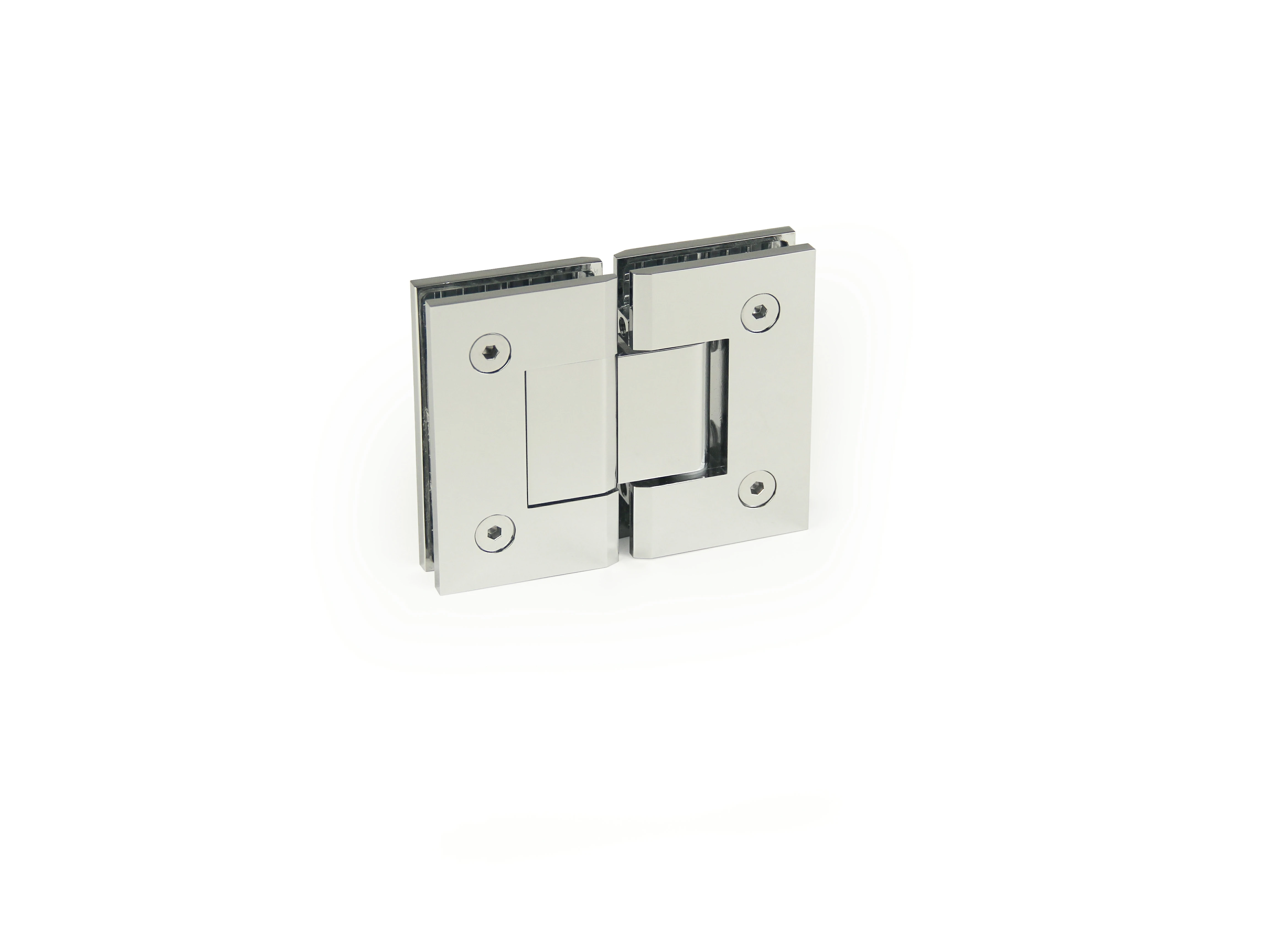 H4-Series Square Profile with Mesh 180° Glass to Glass Shower Door Hinges