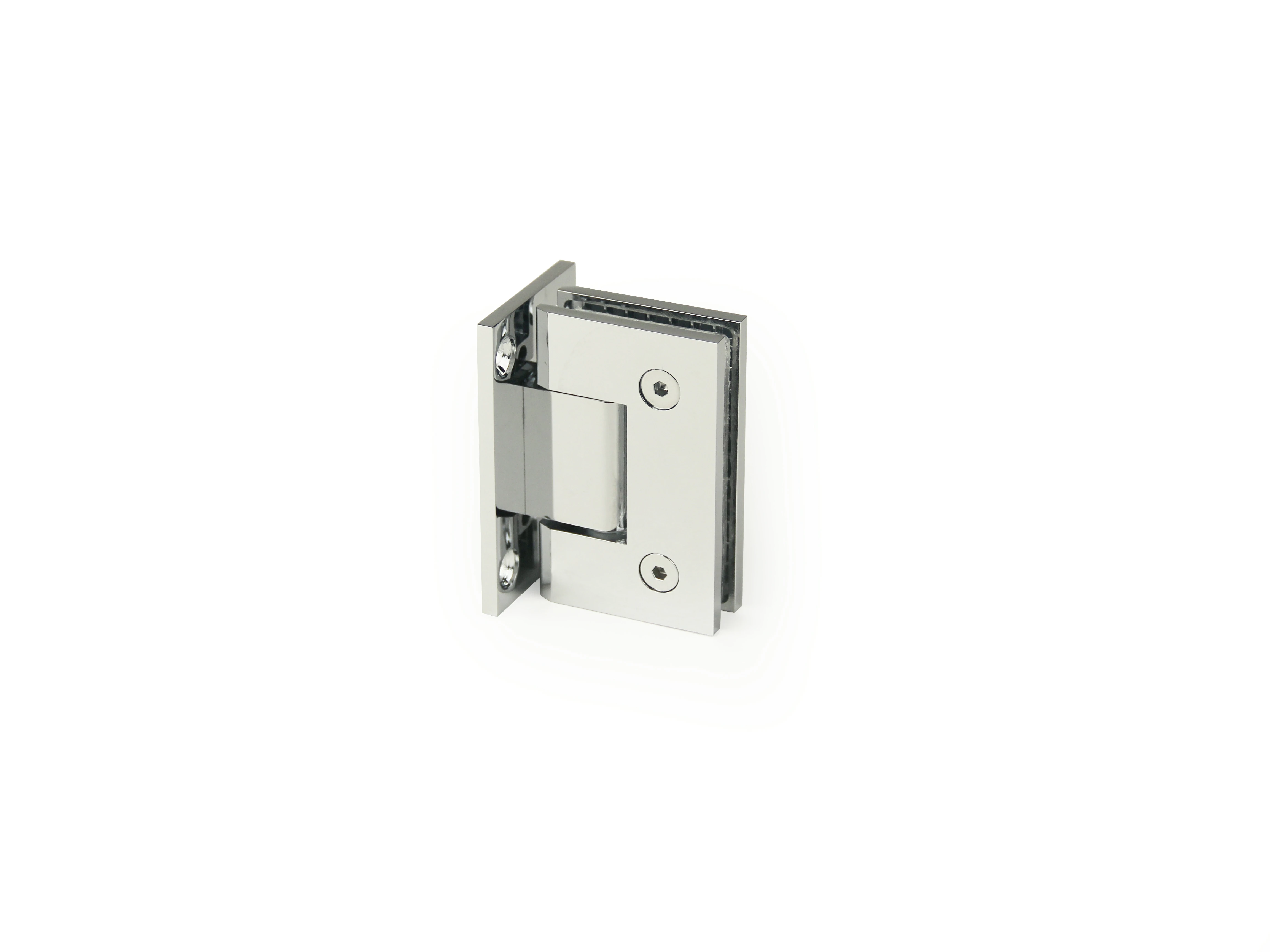 H4-Series Square Profile with Mesh Glass to Wall Shower Door Hinges
