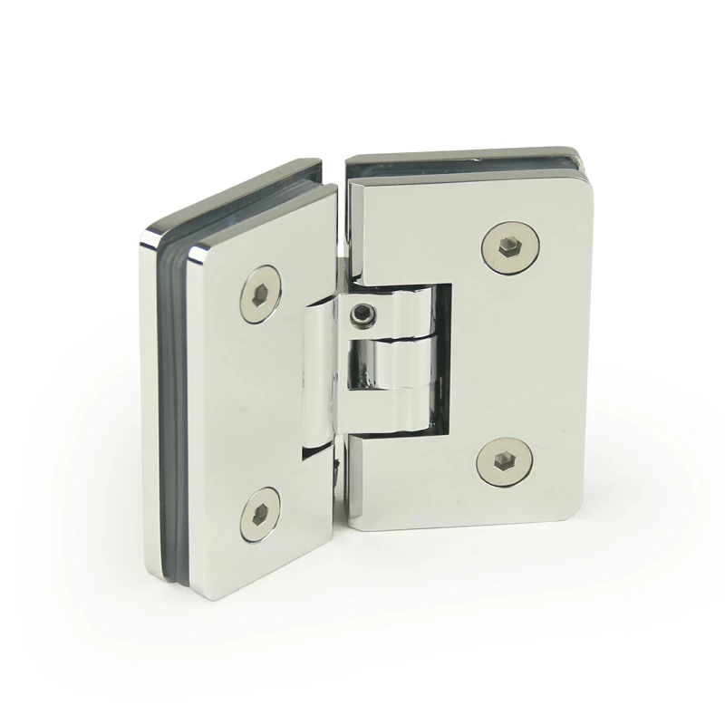 H17-Series Square Profile With Radius Corners Glass to Glass 135° Shower Door Hinges