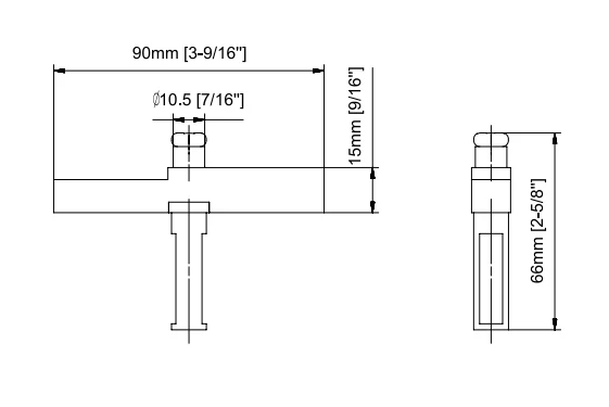 Top Pivot Adapter Block for 1/2