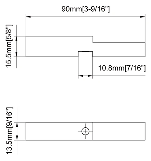 Top Pivot Adapter Block for 3/8