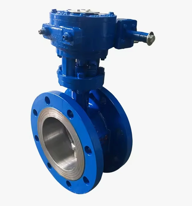 صمام فراشة بحري مقاوم للتآكل مزود بمشغل تروس، مثالي لتنظيم التدفق في أنظمة تبريد مياه البحر بالسفن.