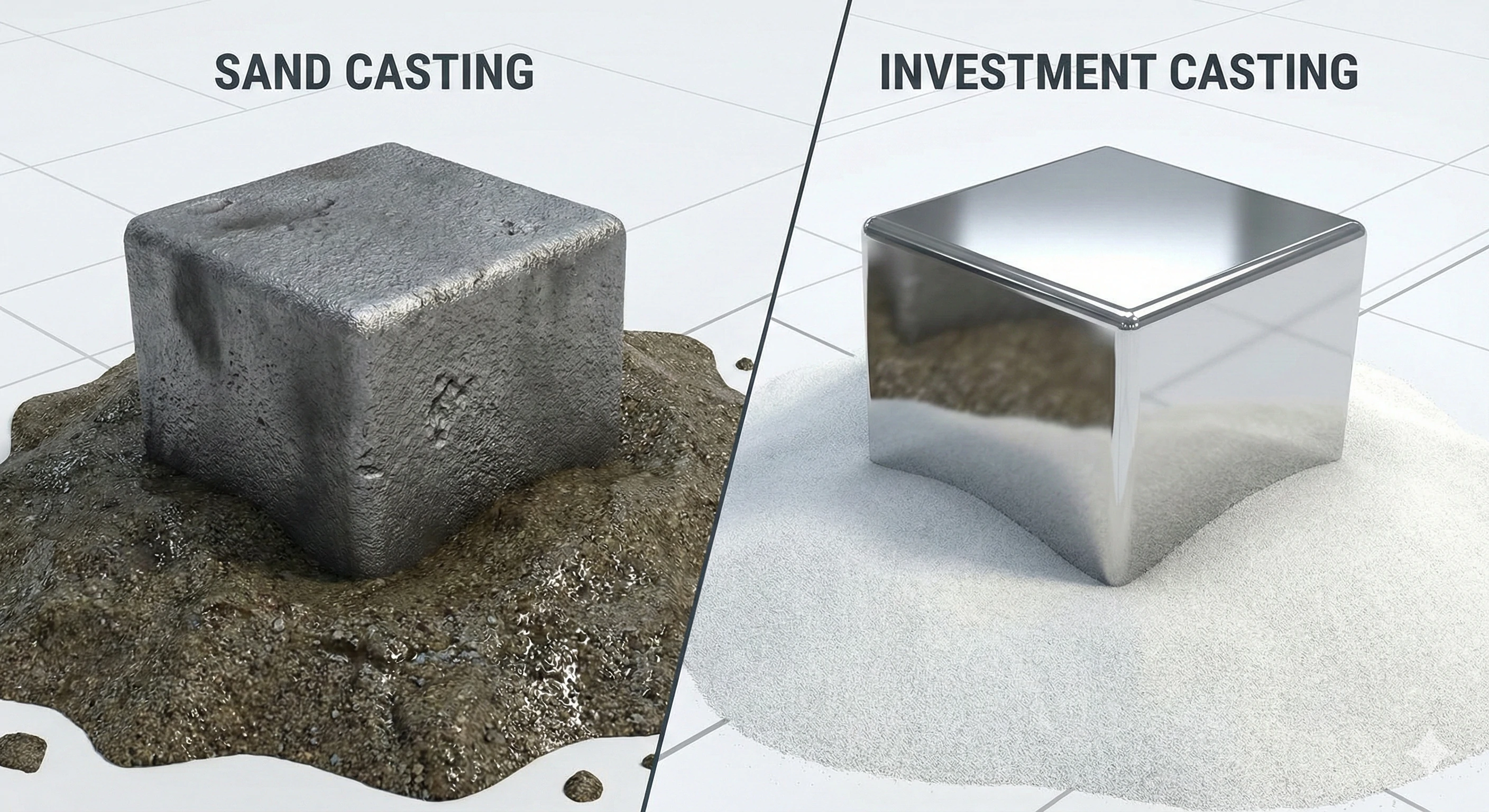 Moulage à la cire perdue contre moulage au sable : finition plus lisse pour les ferrures architecturales.