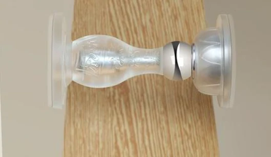 Butée de porte magnétique transparente pour panneaux en verre, quincaillerie Aleader