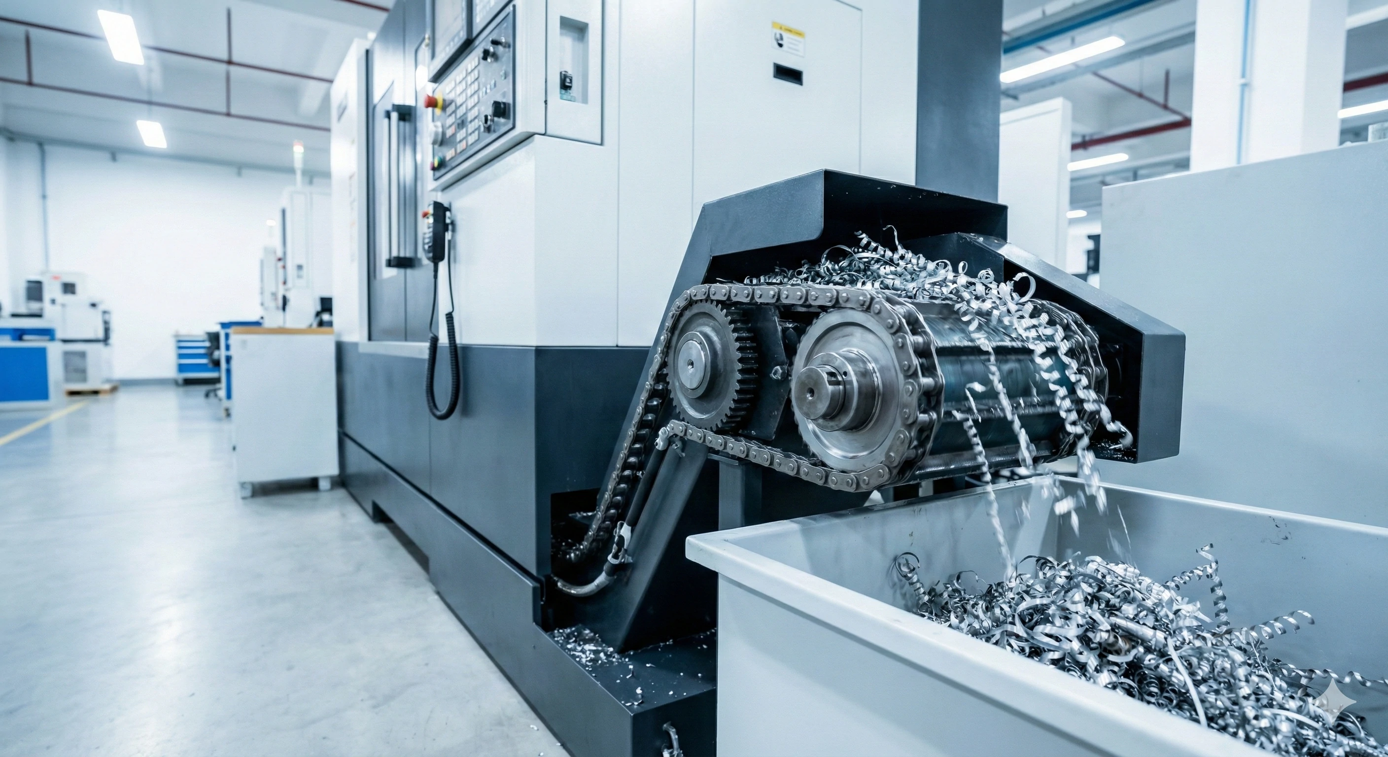 Automated material handling in glass hardware production line