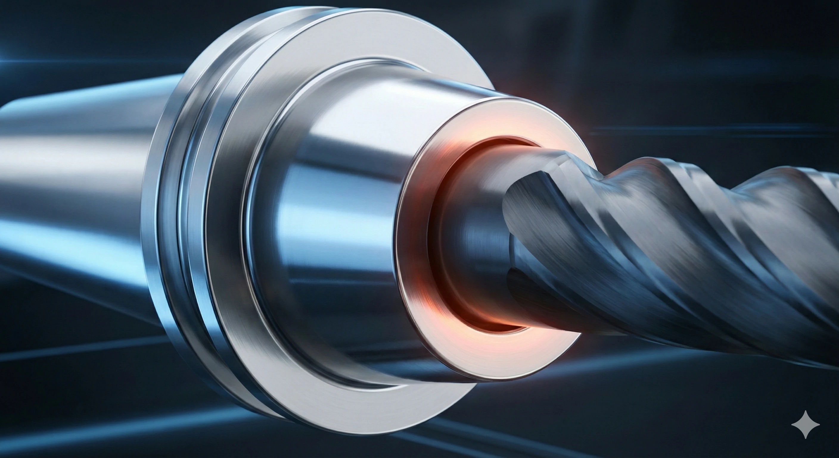 High-speed CNC milling cutter machining precision metal parts