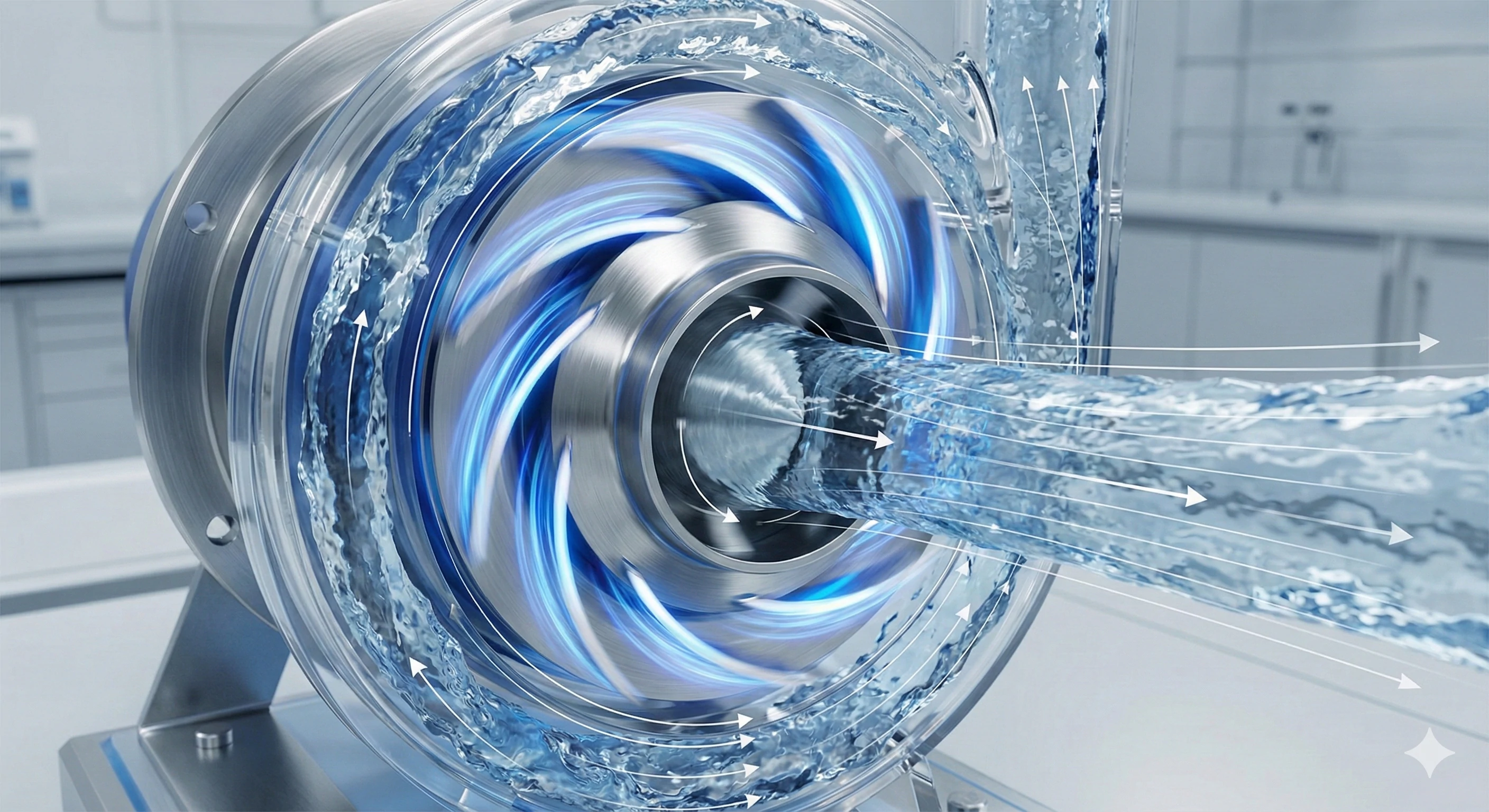 Internal fluid dynamics view of high-performance pump system