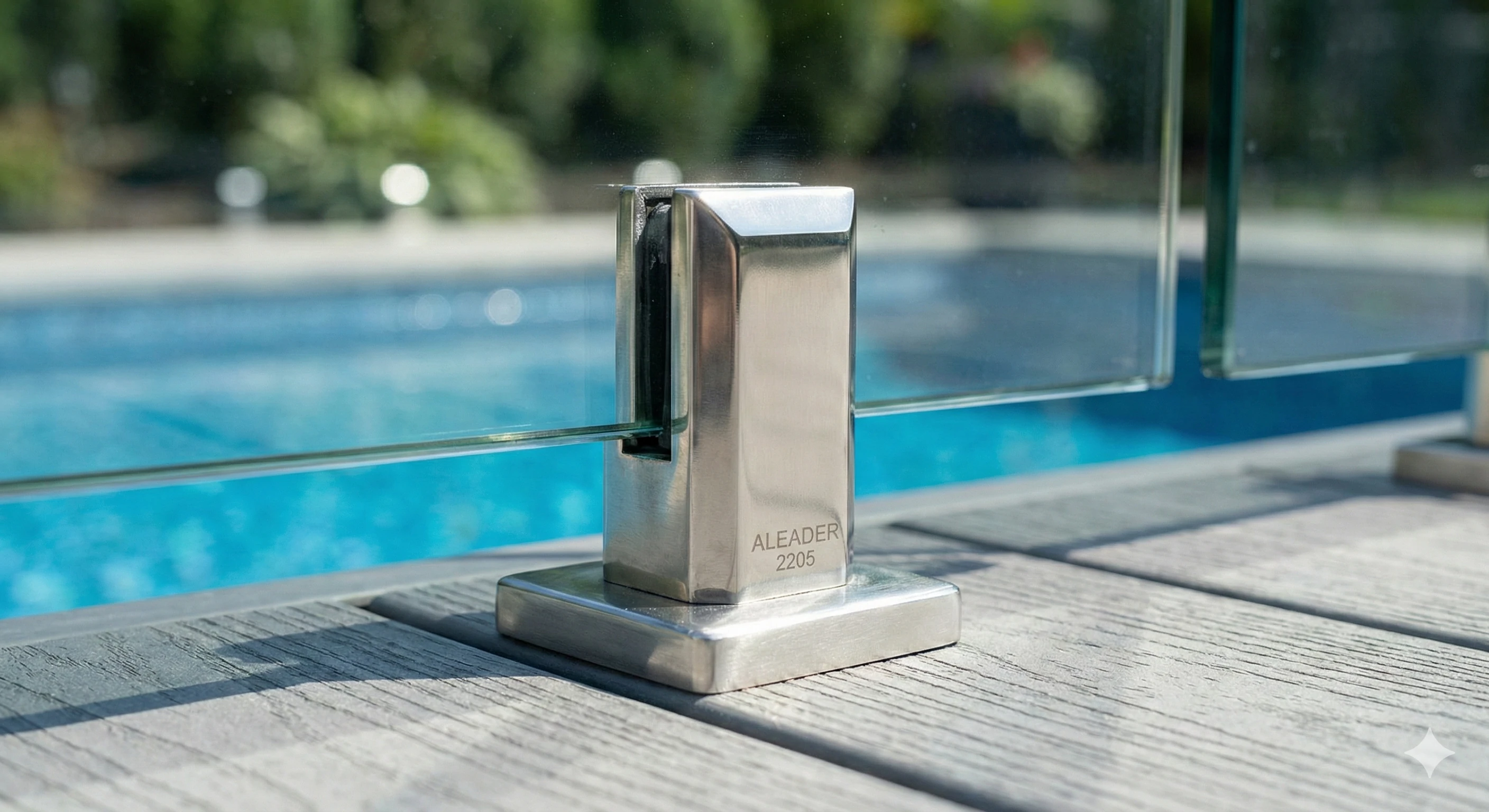 Aleader stainless steel square glass spigot for frameless pool fencing
