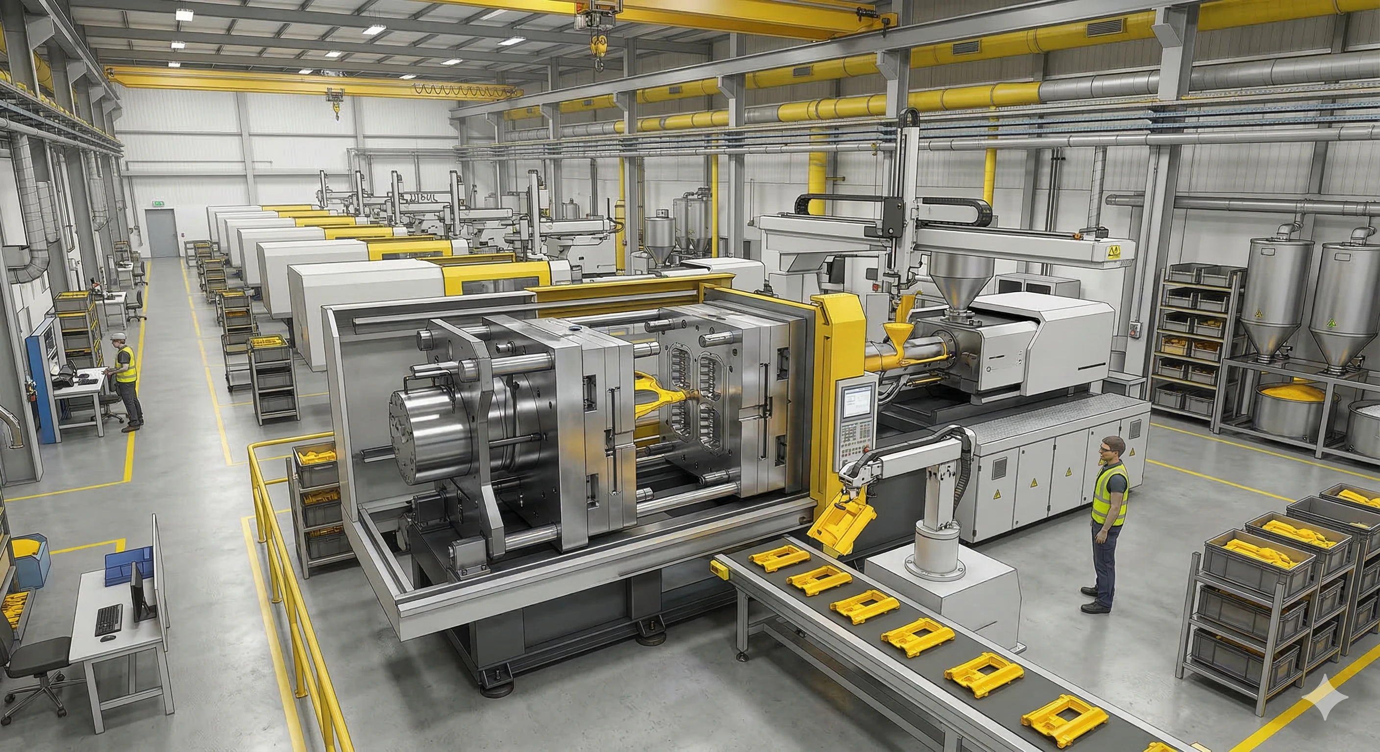 Large scale automated manufacturing facility for reliable glass railing hardware