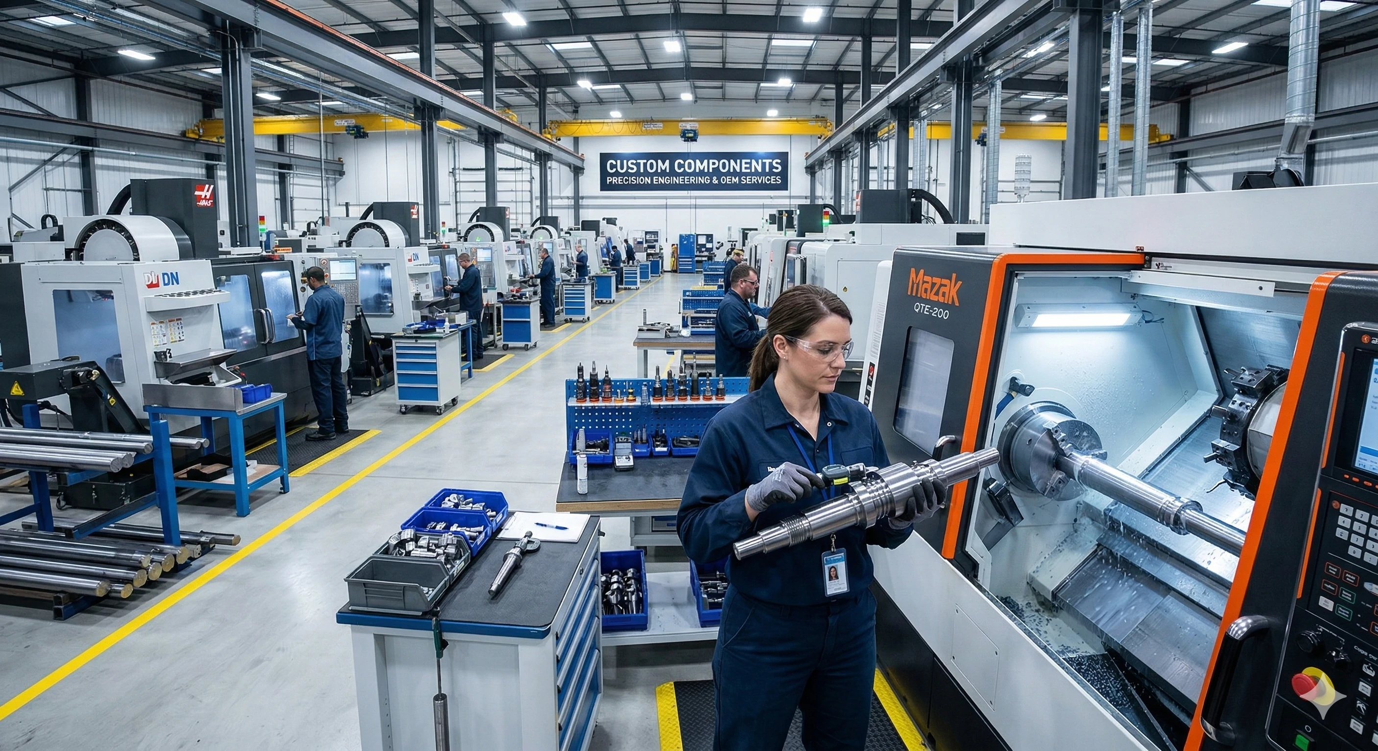 Advanced CNC facility for custom OEM hardware and precision engineering