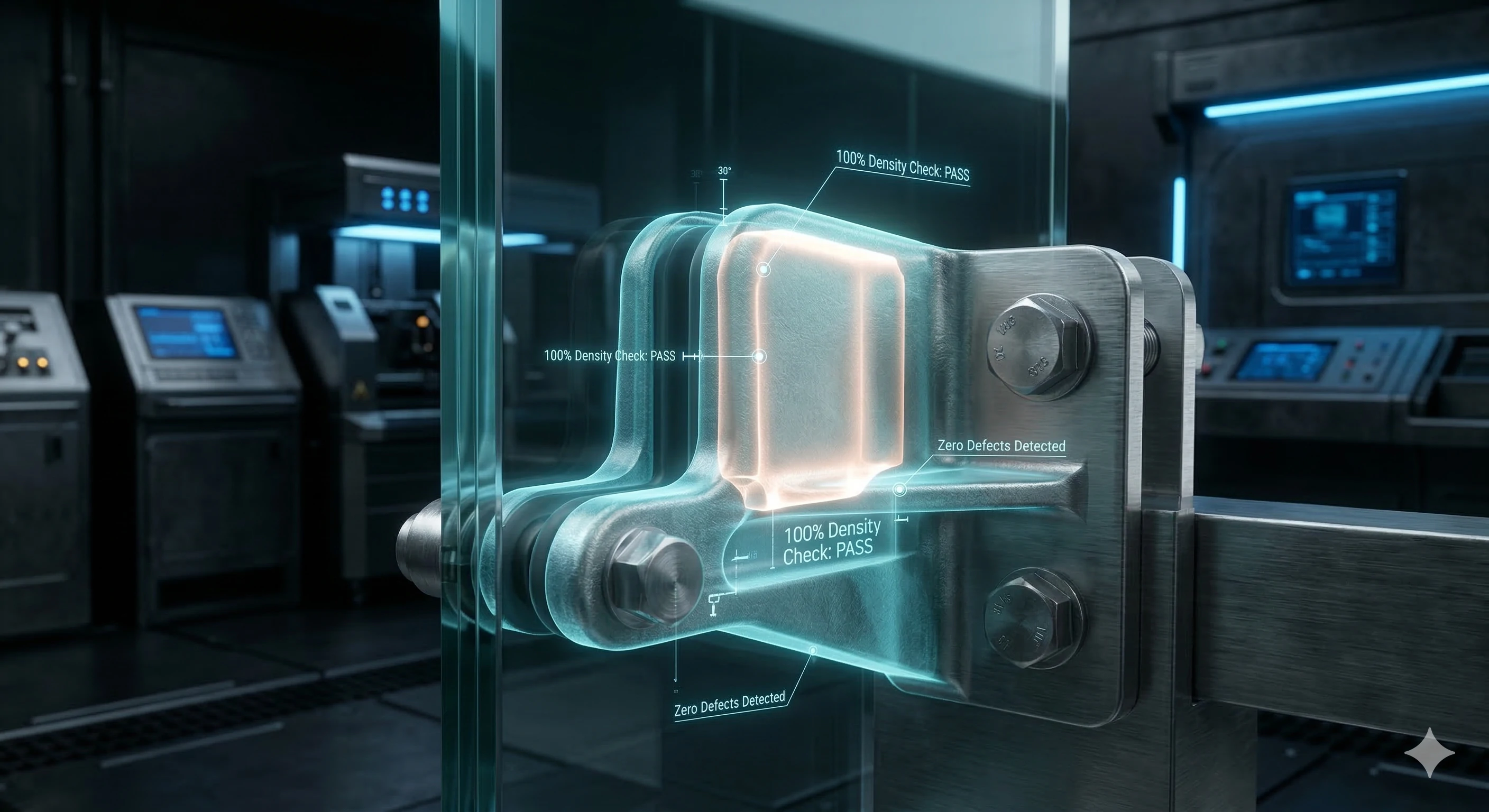 Contrôle automatisé de la densité et détection des défauts pour garantir la sécurité des fixations en verre.