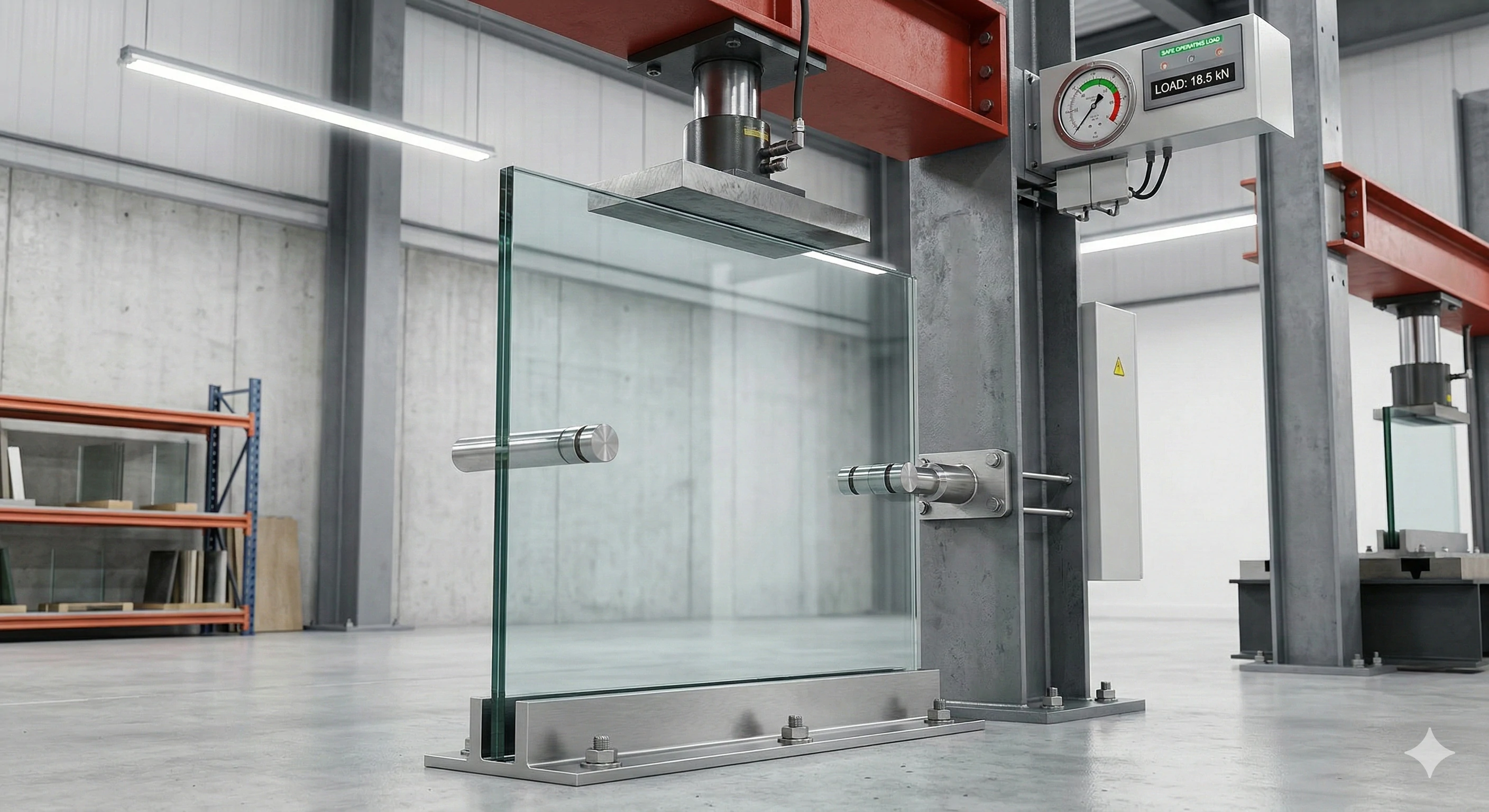 Strict load testing for durable glass railing hardware quality control