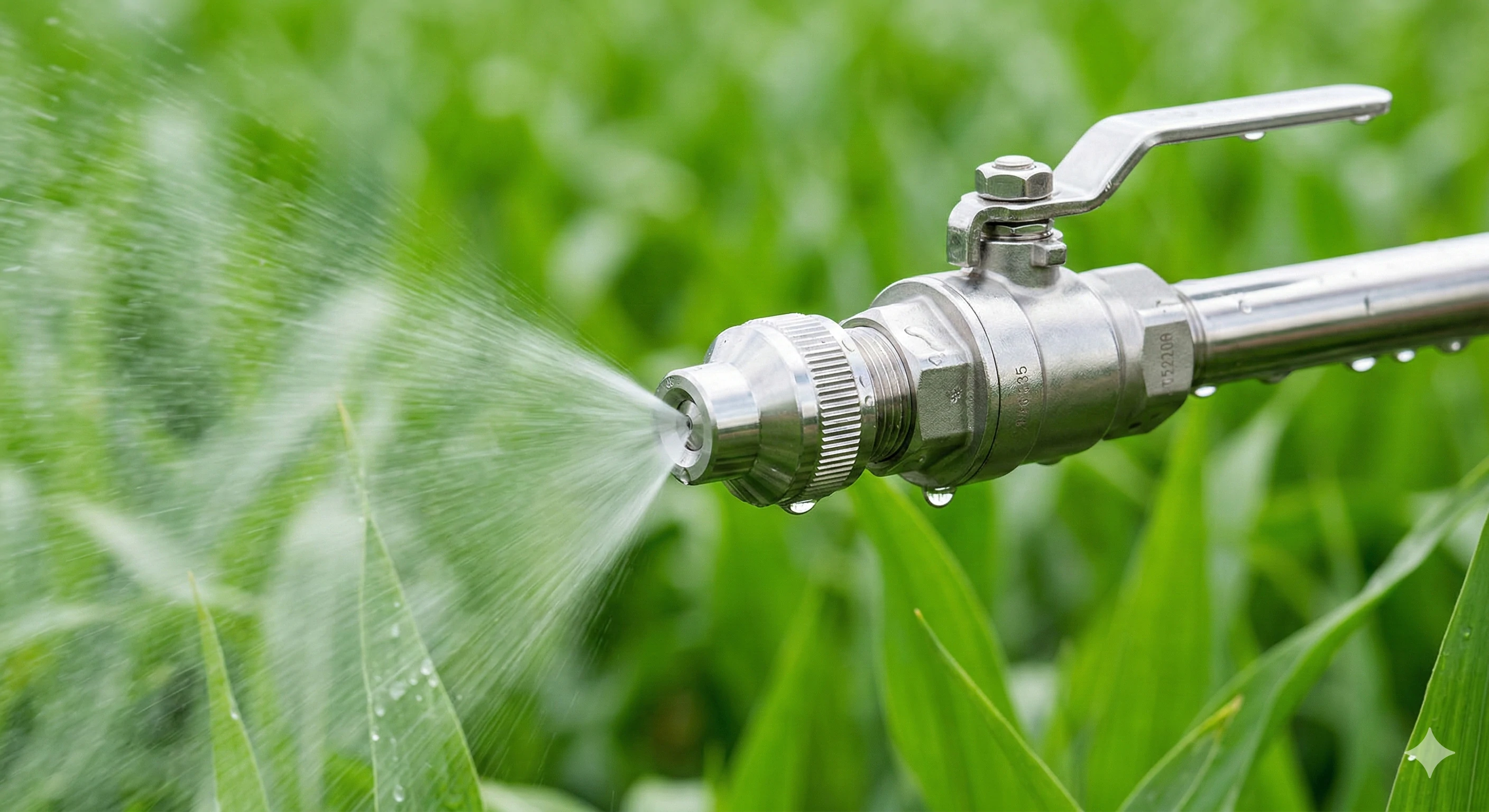 Precision OEM stainless steel spray nozzle for agricultural machinery.