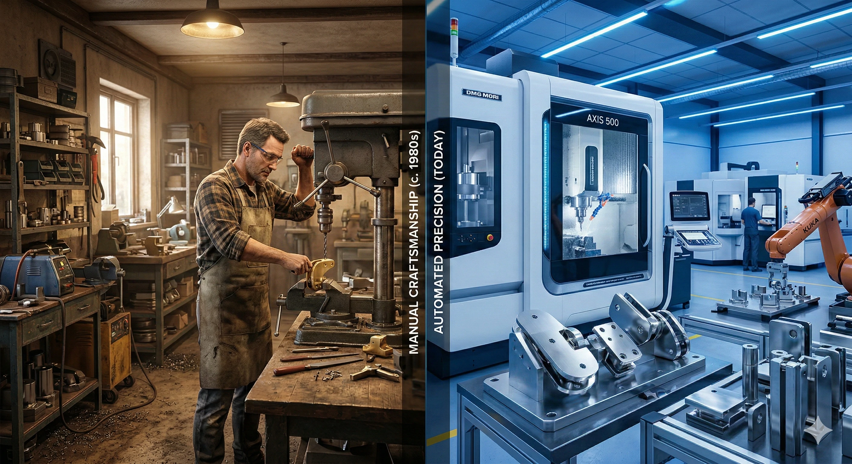 Evolution of glass hardware manufacturing from manual to automated CNC